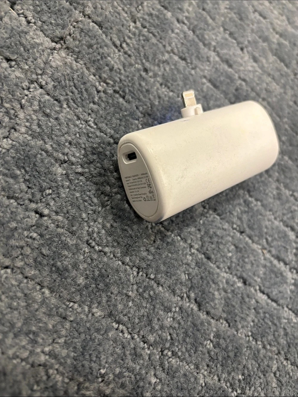 Portable White Power Bank with Digital Display